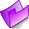 Violet Folder Clip Art